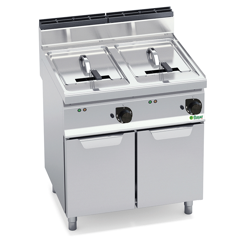 Friteuse électrique double